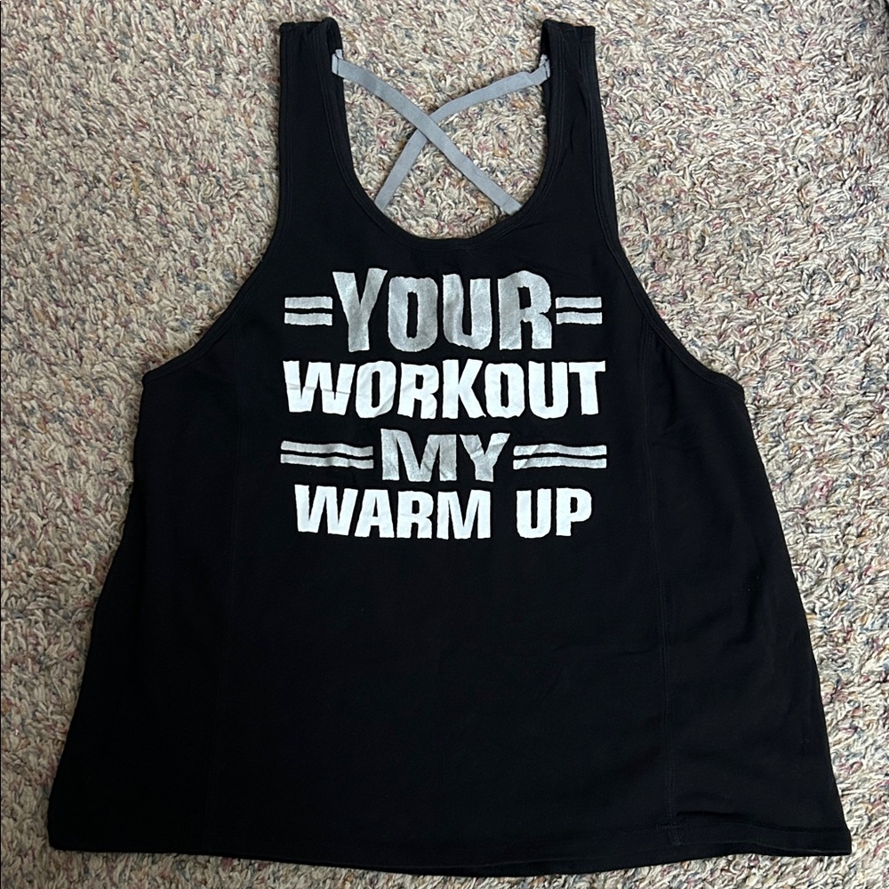 Inspired Hearts Black Workout Tank Top